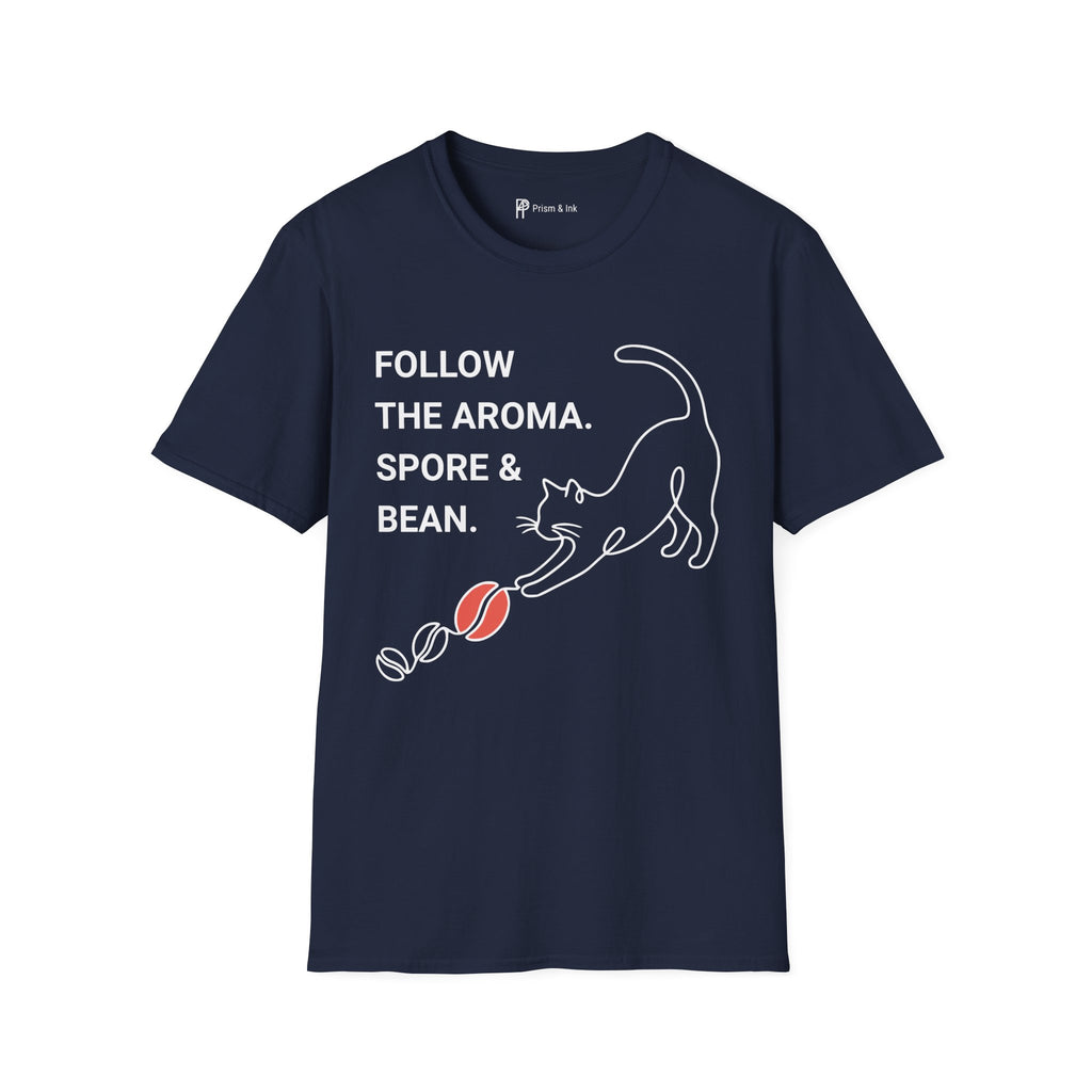 Follow the Aroma Cat Coffee T-Shirt