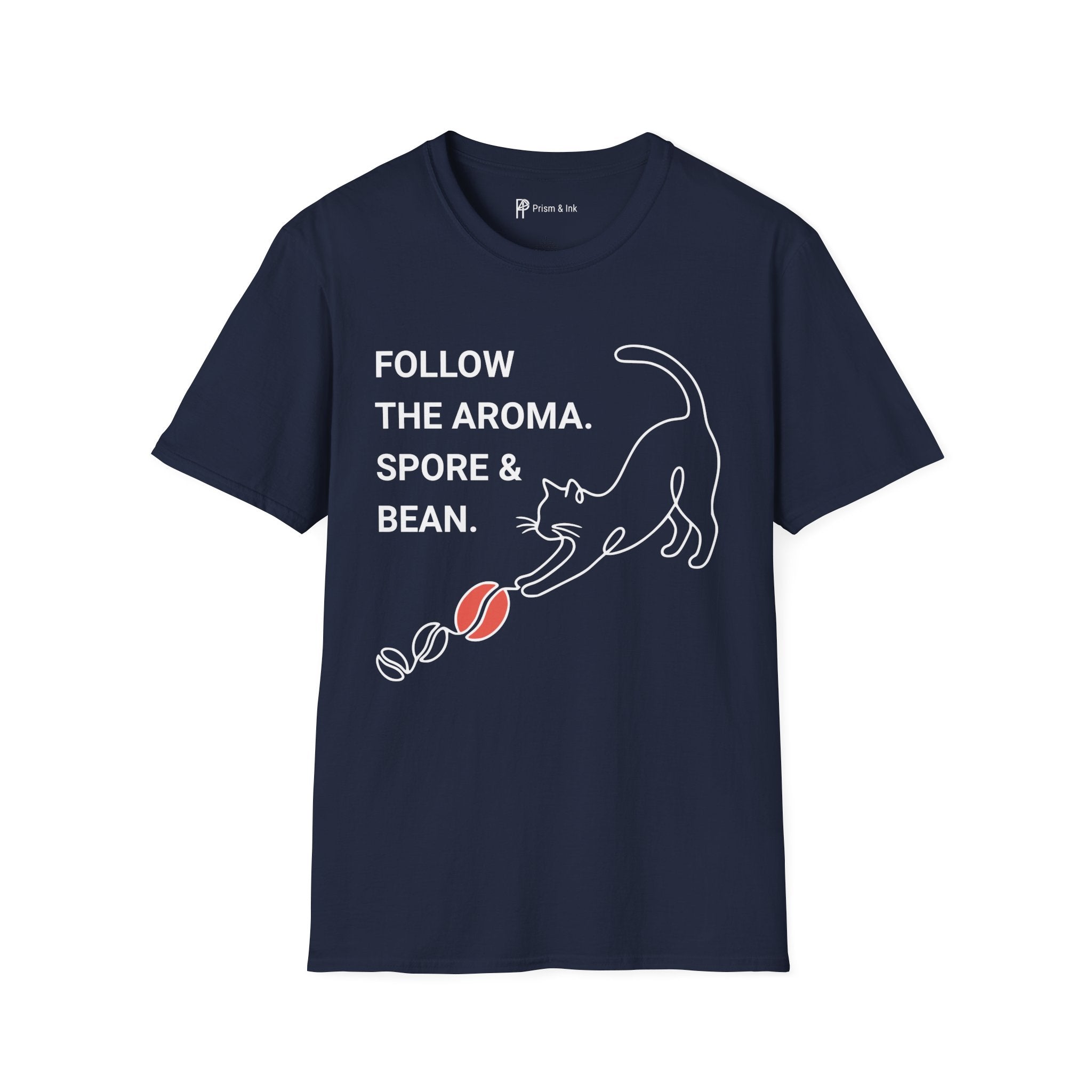 Follow the Aroma Cat Coffee T-Shirt