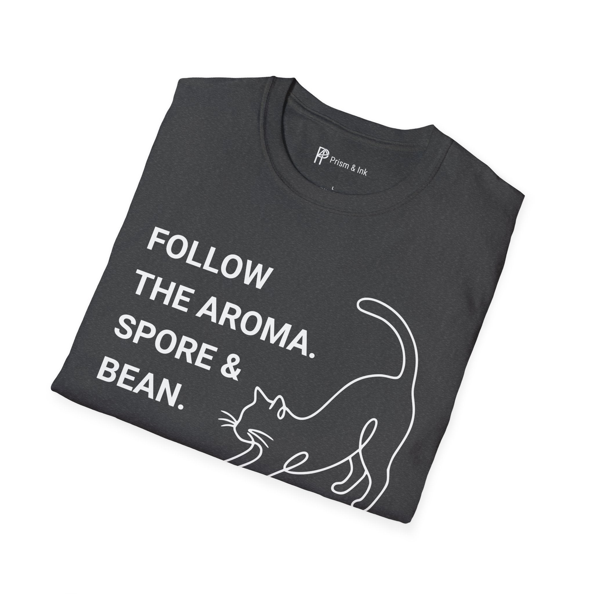 Follow the Aroma Cat Coffee T-Shirt