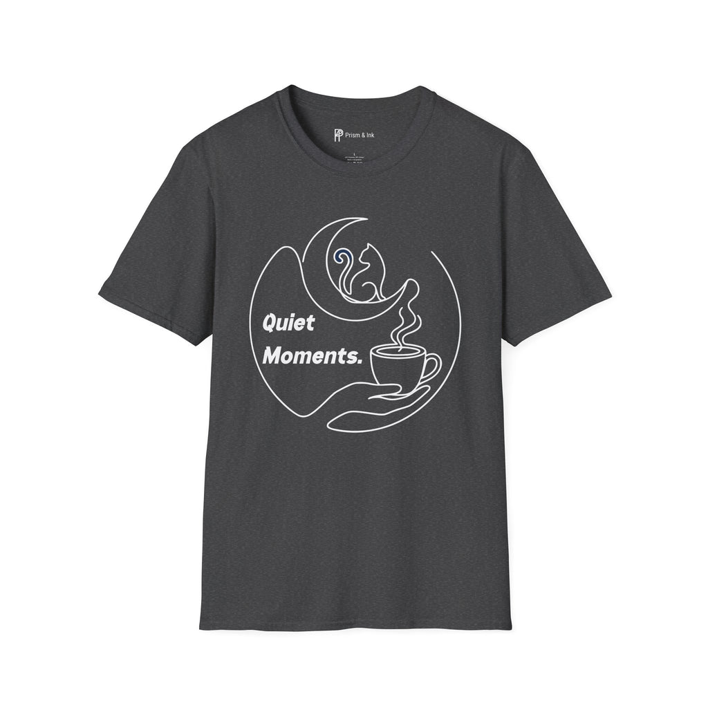 Quiet Moments Cat & Moon Coffee T-Shirt