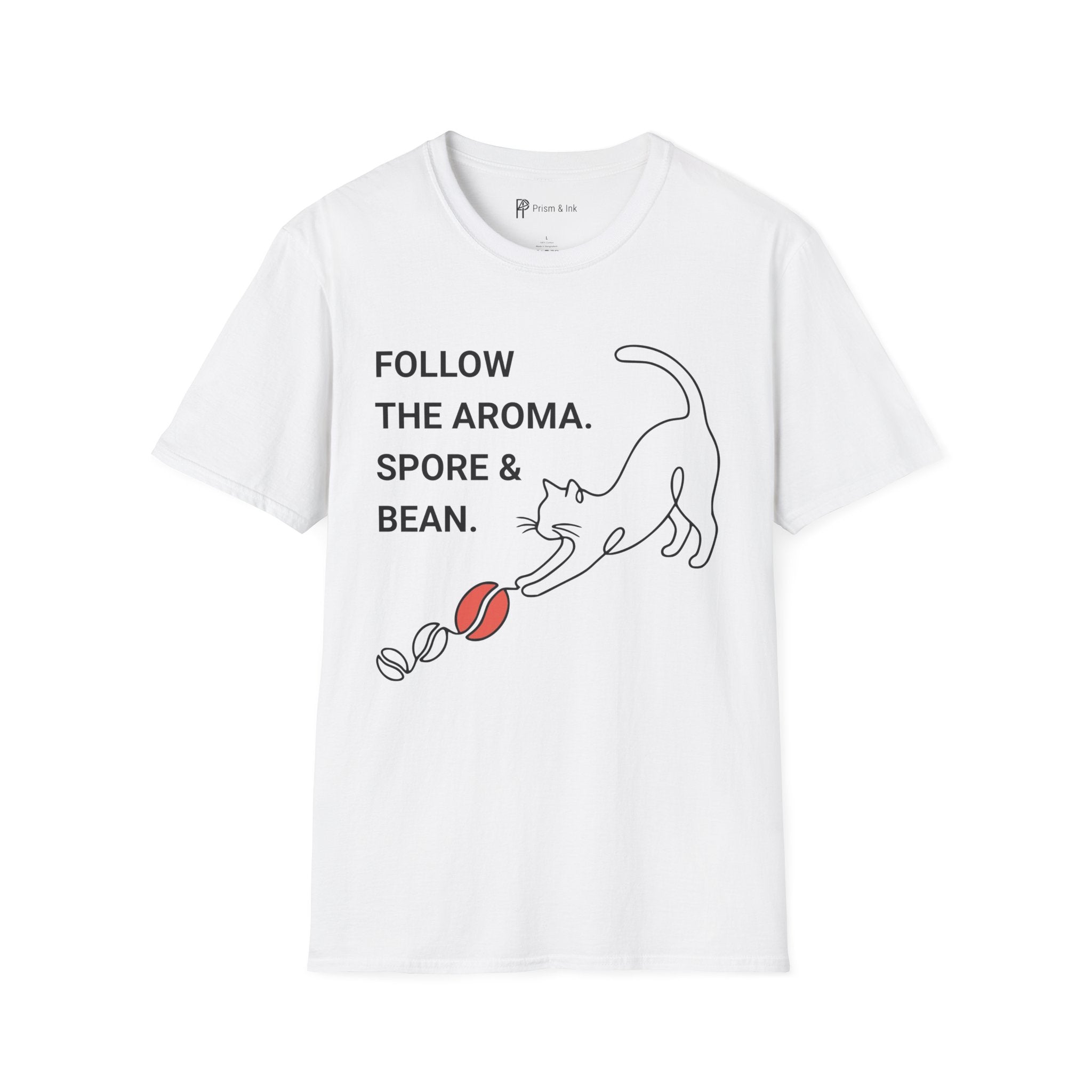 Follow the Aroma Cat Coffee T-Shirt