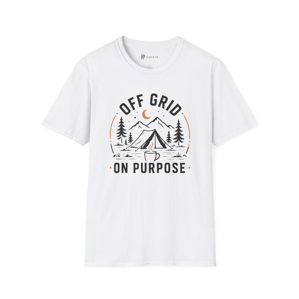 Off Grid On Purpose Camping Coffee T-Shirt