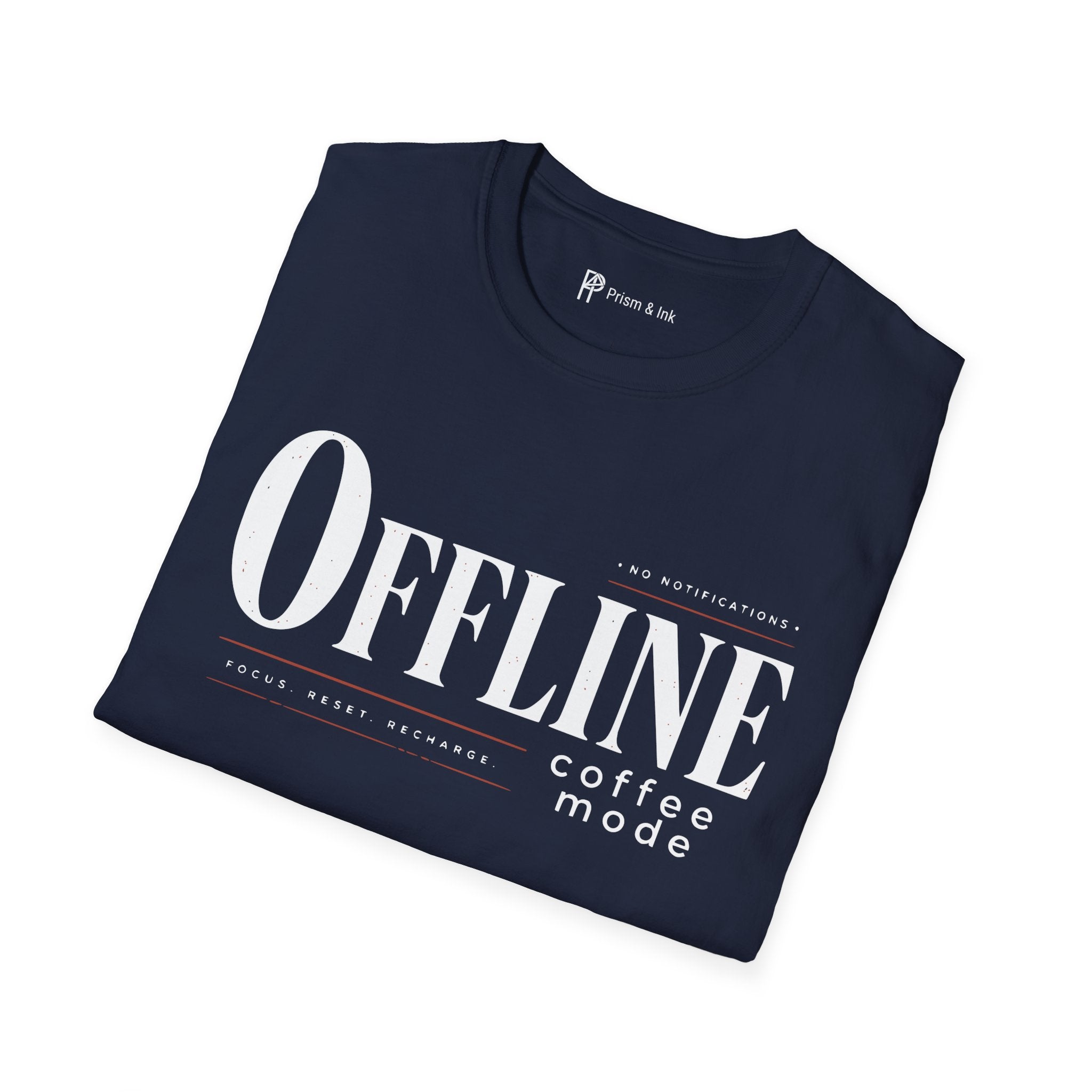 OFFLINE Coffee Mode System Reset Focus T-Shirt