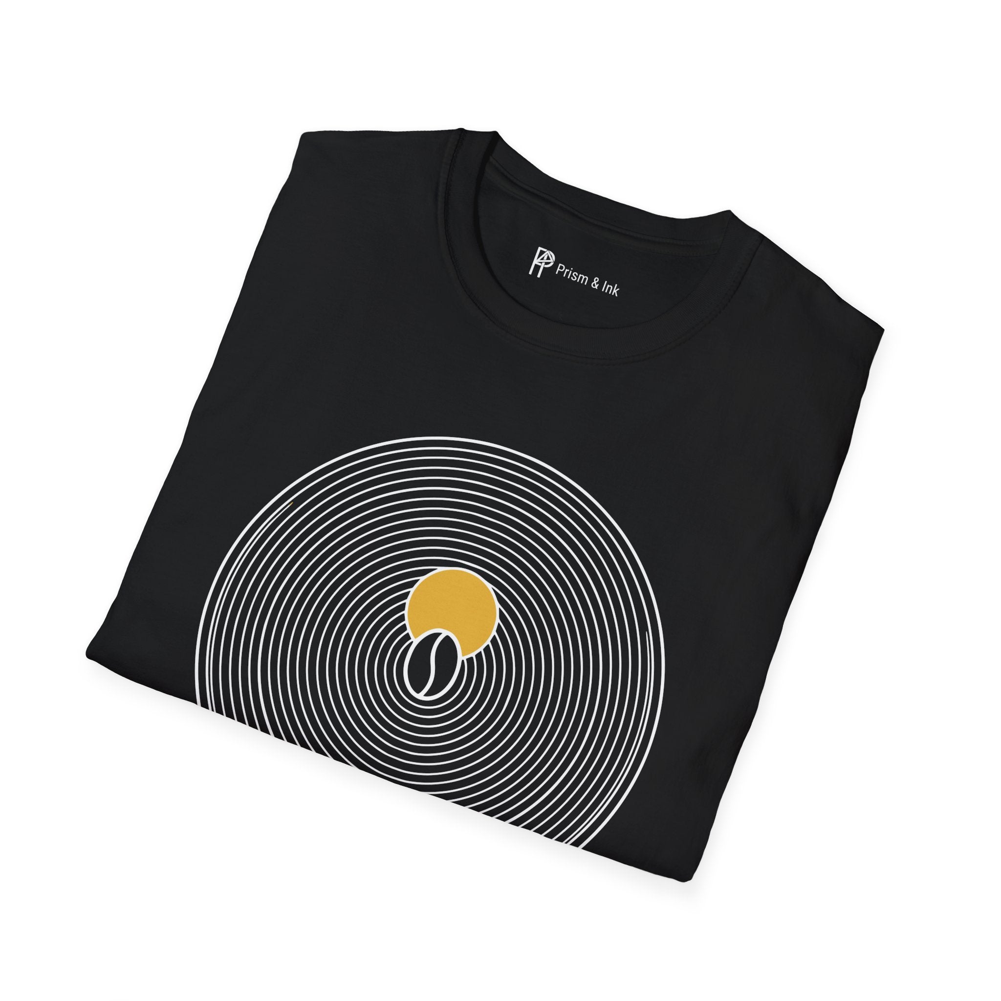 Liquid Zen Minimalist Coffee Bean T-Shirt