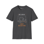 Not Social Just Selective Coffee Reading T-Shirt