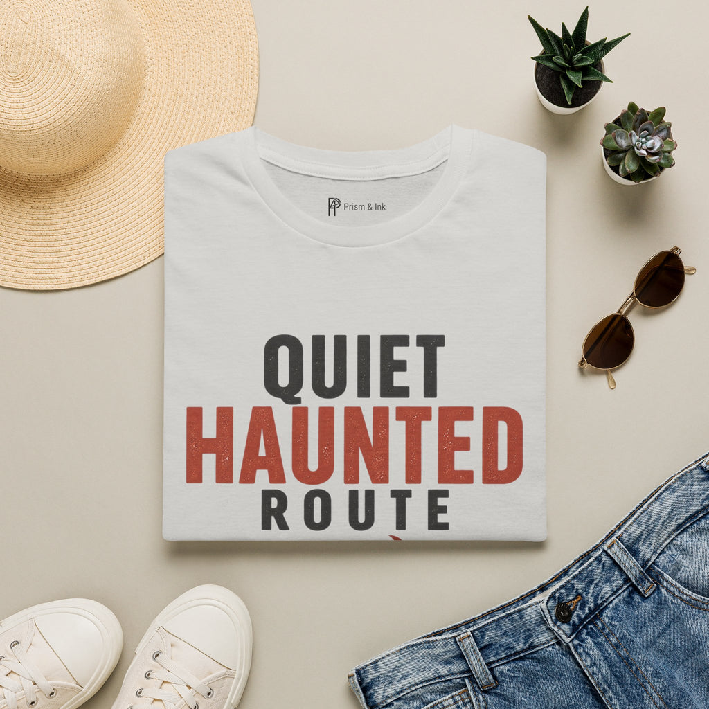 Quiet Haunted Route Halloween T-Shirt
