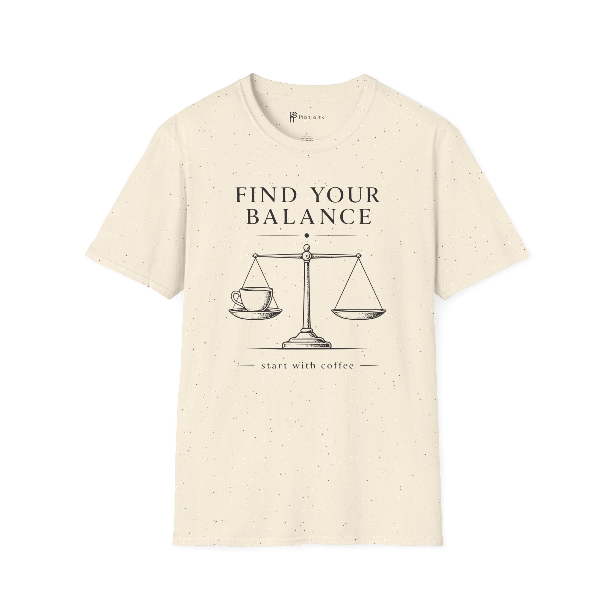 Find Your Balance Start With Coffee T-Shirt