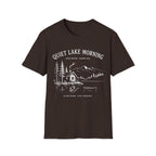 Quiet Lake Morning Cabin T-Shirt