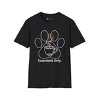 Minimalist Paw and Coffee Cup T-Shirt