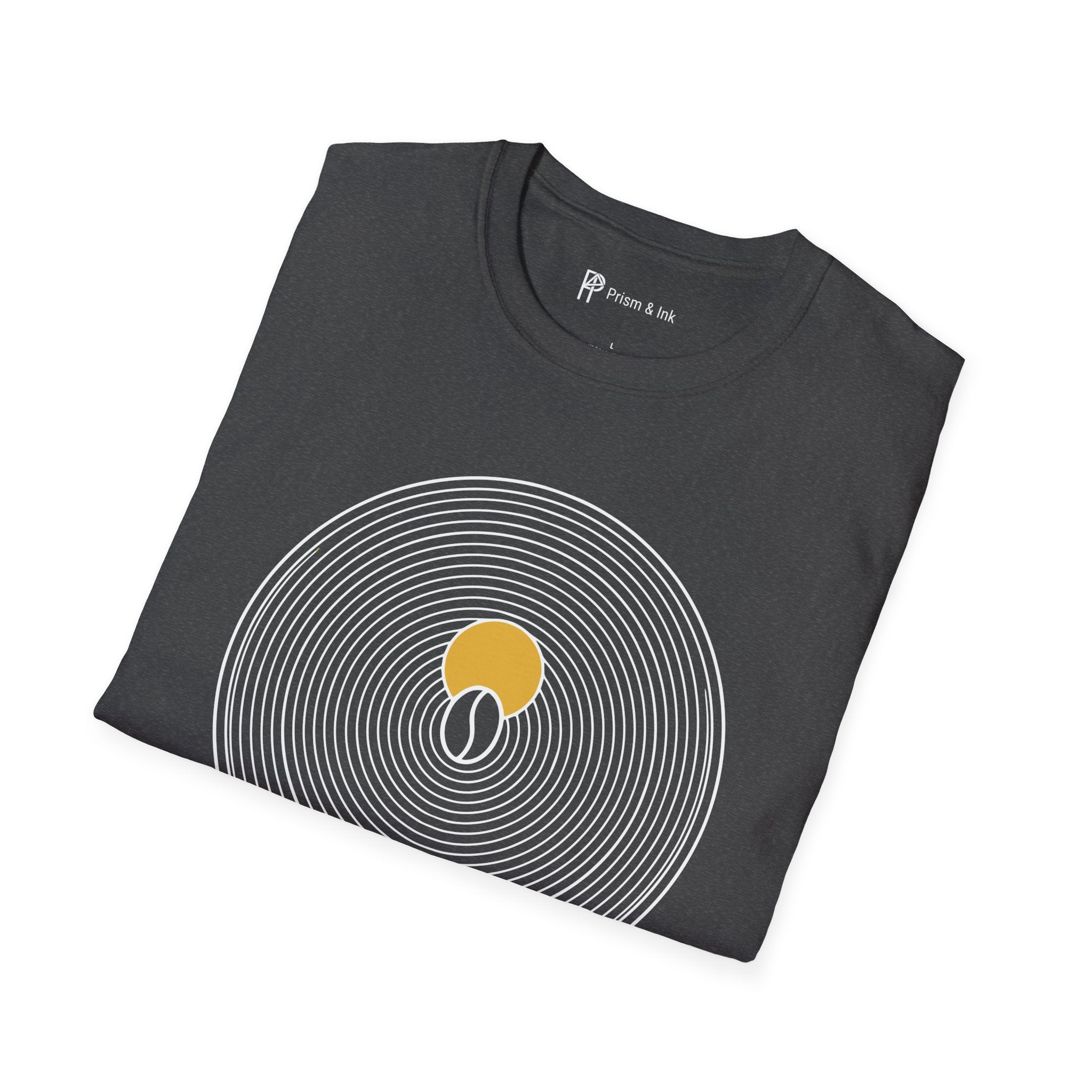 Liquid Zen Minimalist Coffee Bean T-Shirt