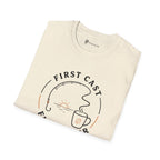 First Cast First Pour Fishing Coffee T-Shirt