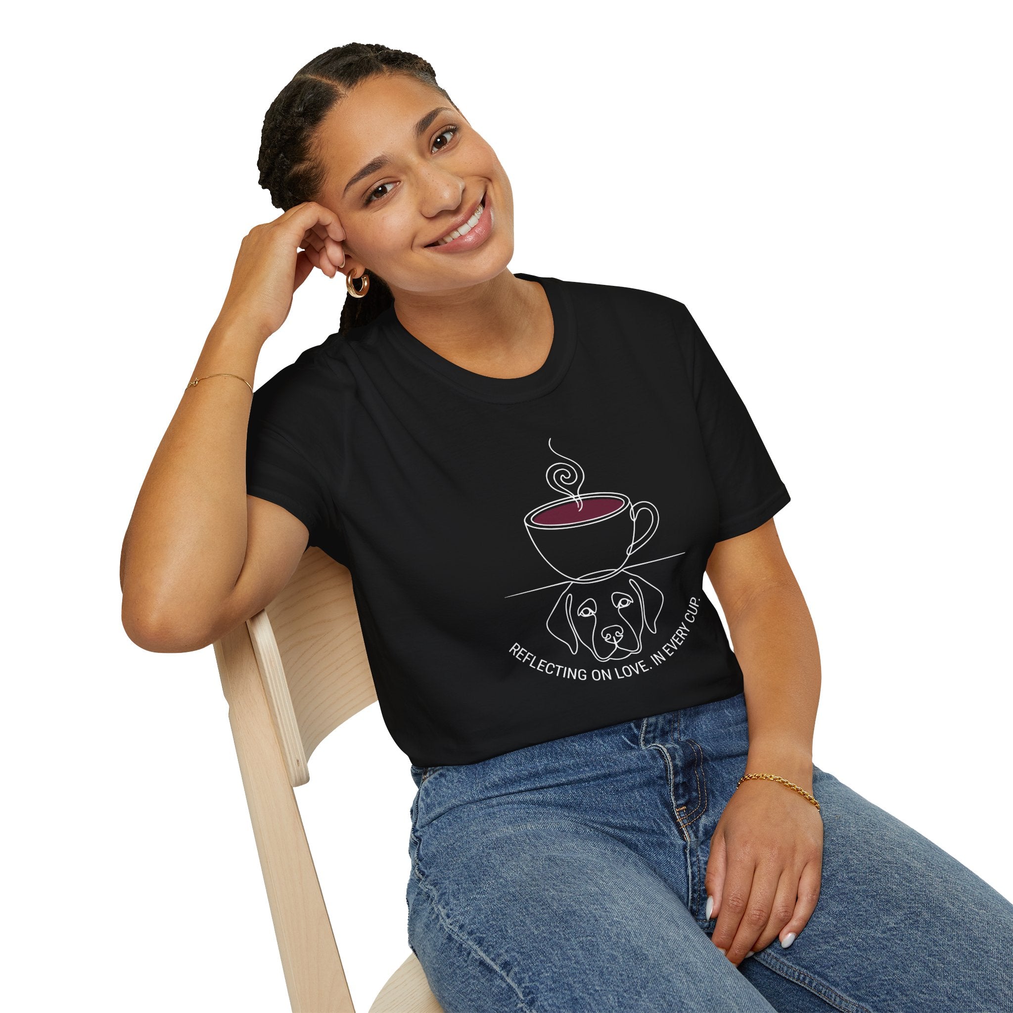 Reflecting on Love Dog Coffee T-Shirt
