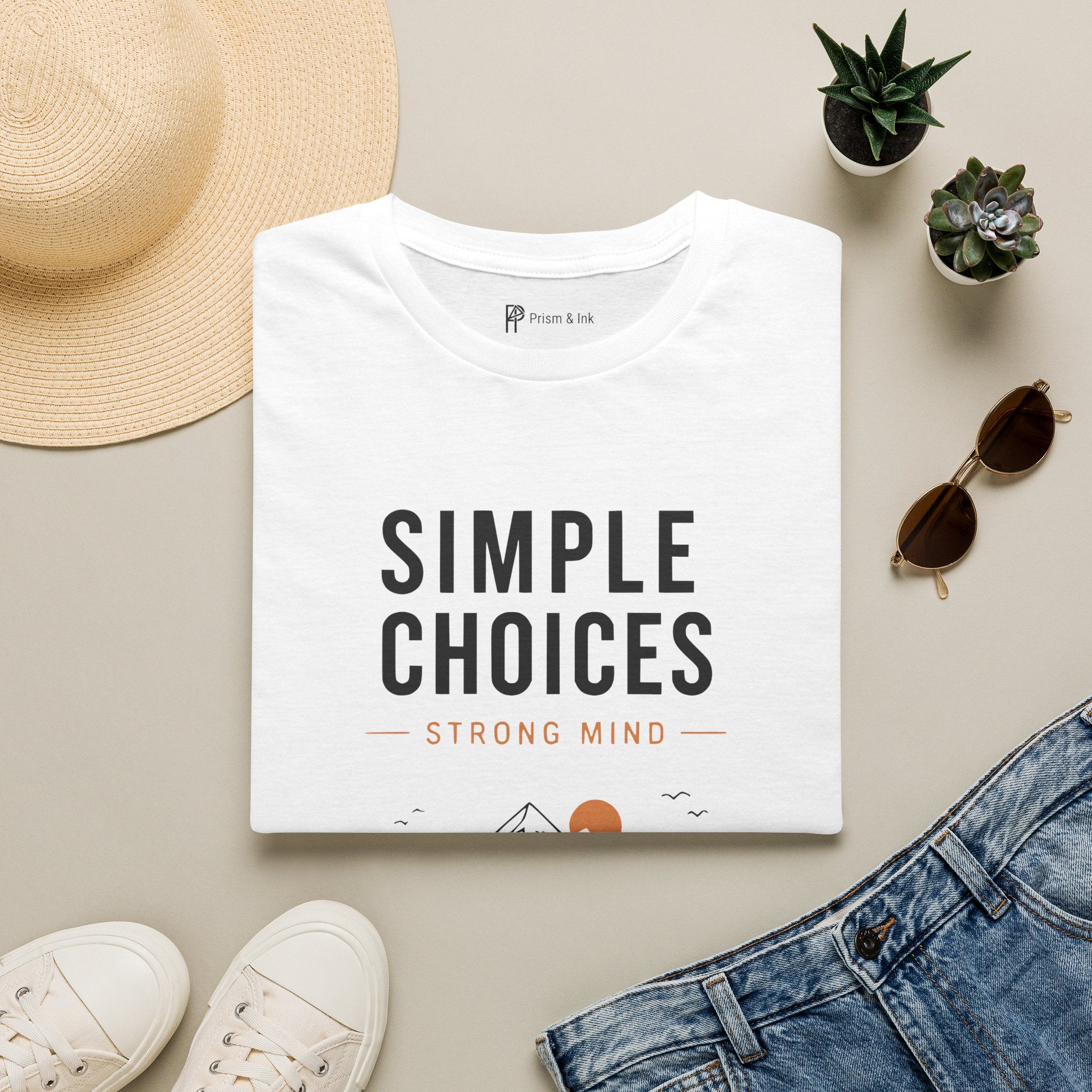 Simple Choices Strong Mind Mountain Road T-Shirt