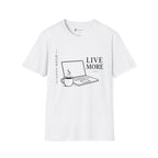 Work Less Live More Laptop T-Shirt