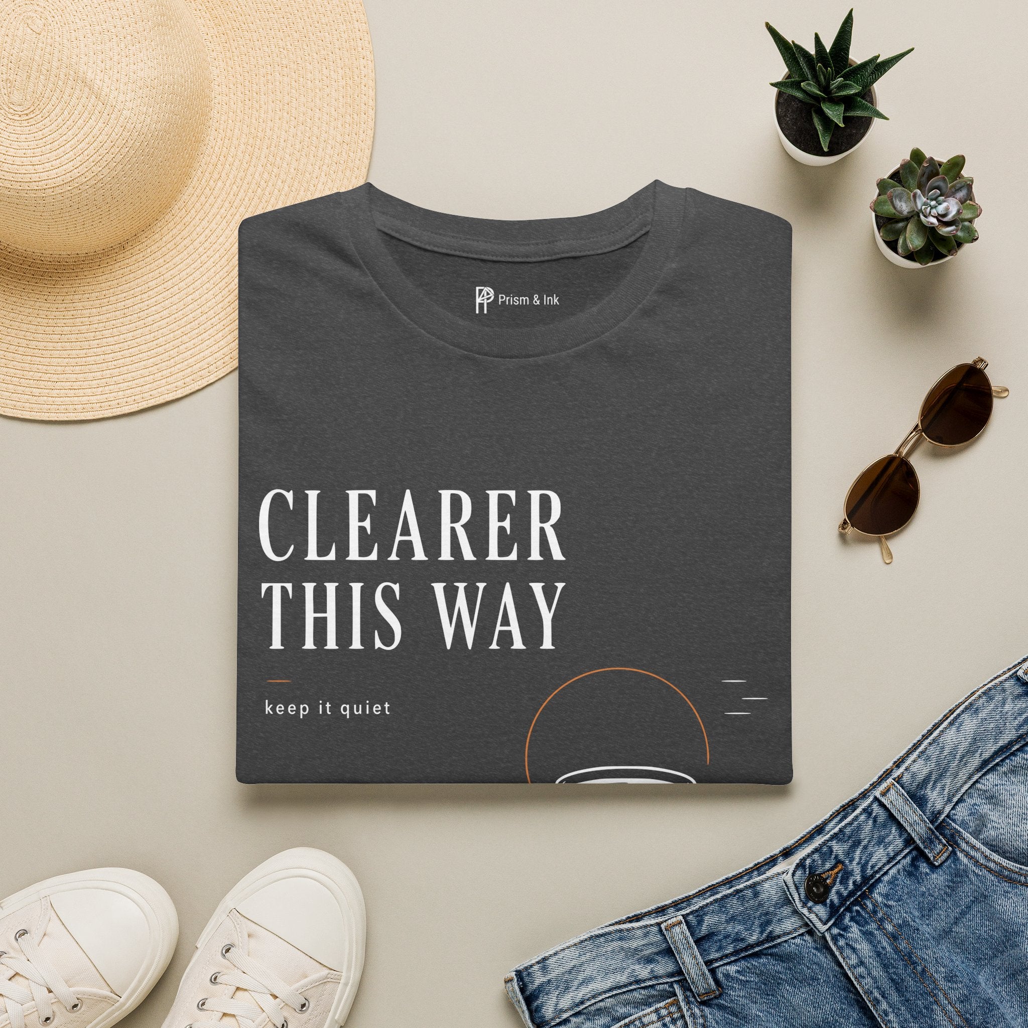 Clearer This Way Quiet Coffee T-Shirt