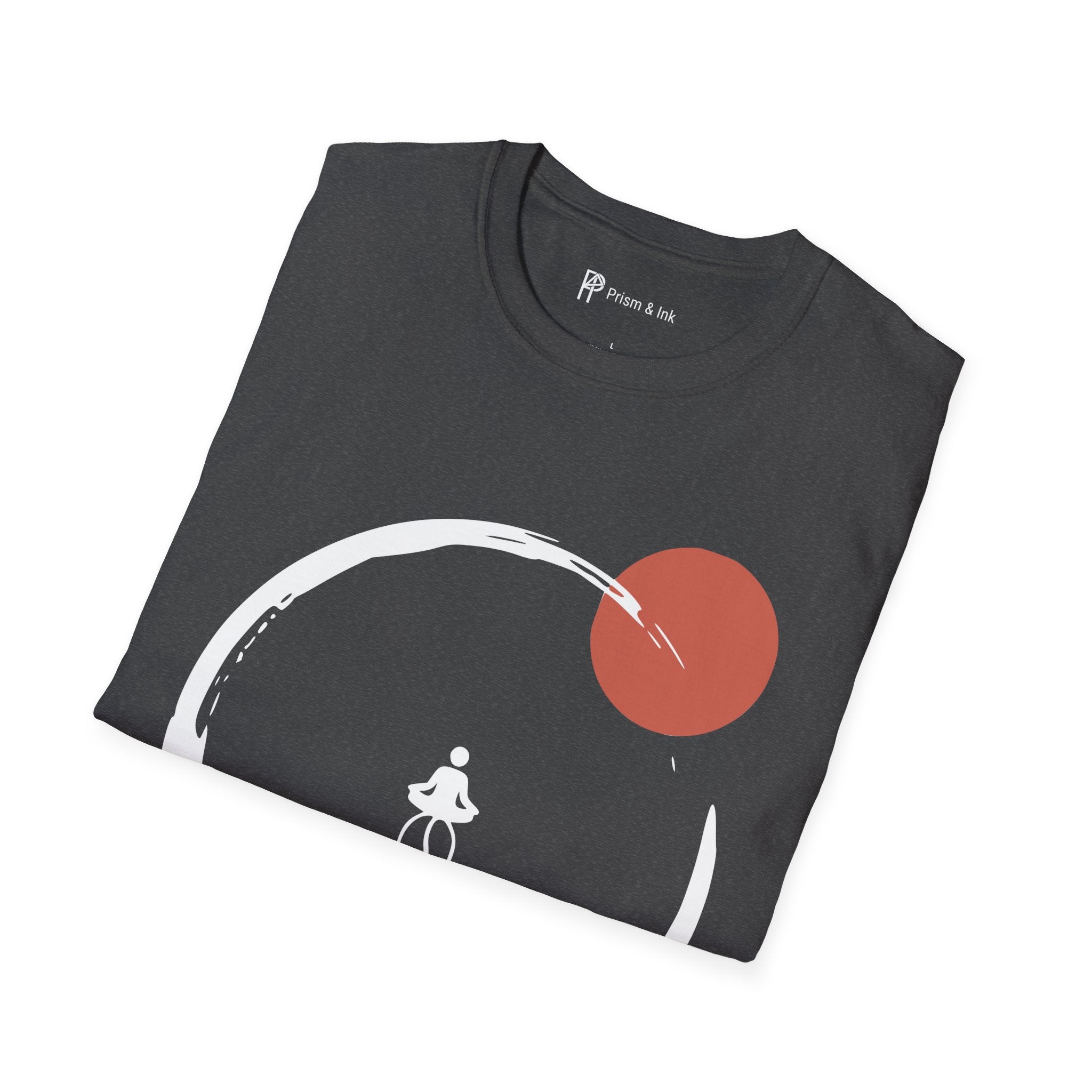 Caffeine Zen T-Shirt — Enso Circle and Meditating Coffee Bean