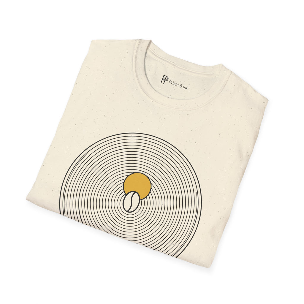 Liquid Zen Minimalist Coffee Bean T-Shirt