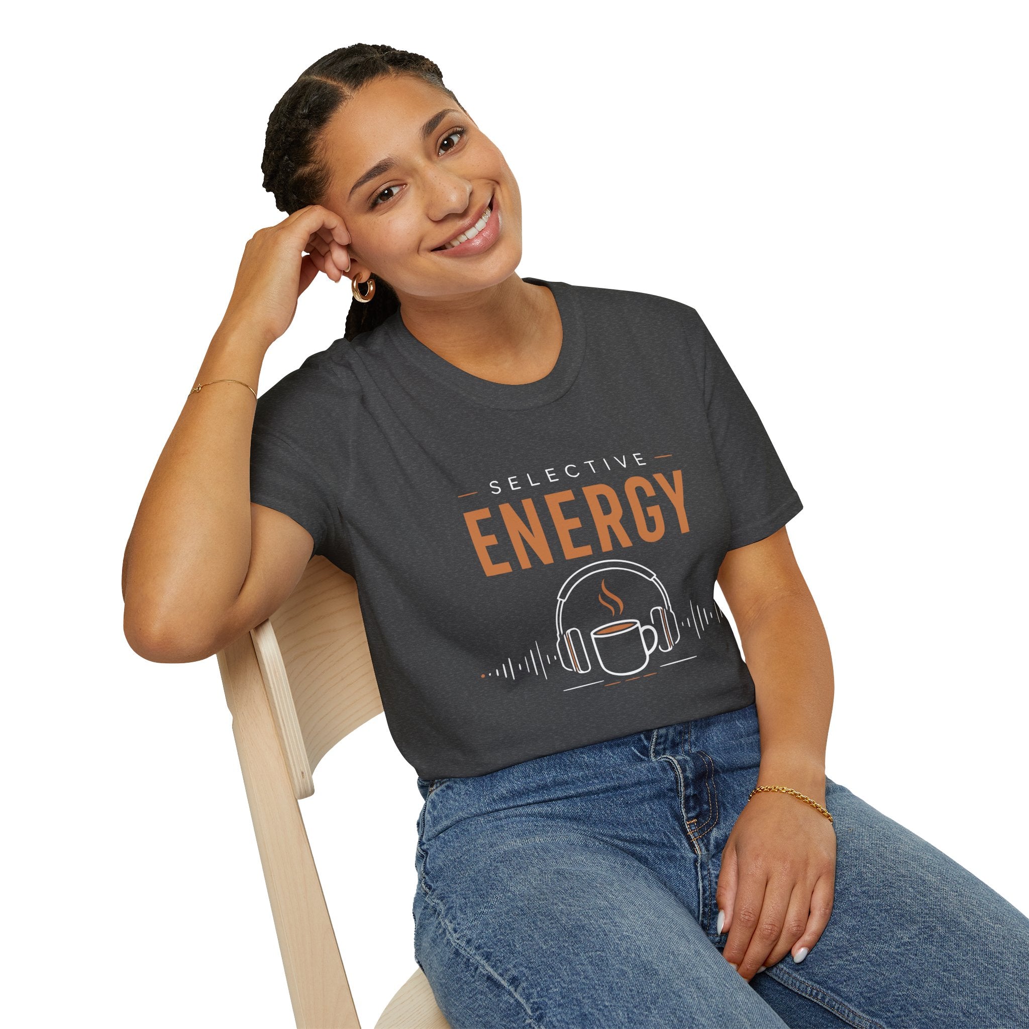 Selective Energy Coffee Headphones T-Shirt