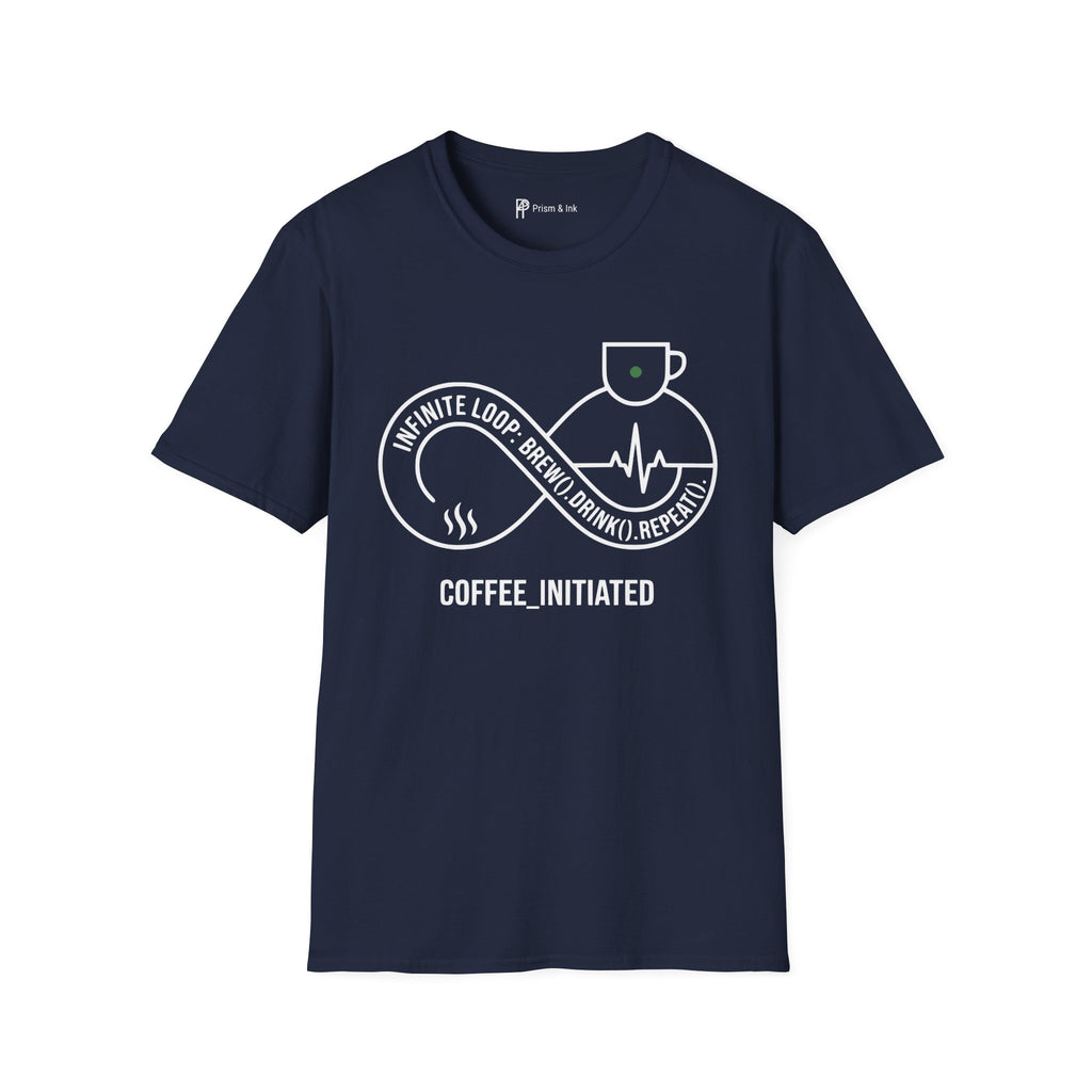 Coffee Initiated Infinite Loop Programmer T-Shirt