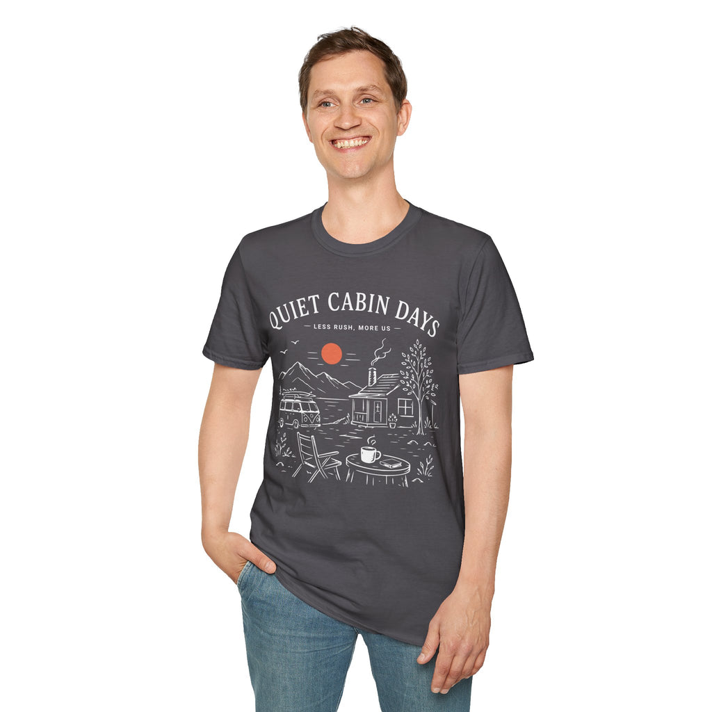 Quiet Cabin Days Coffee Escape T-Shirt