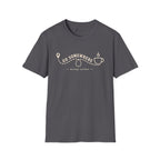 Go Somewhere Map Pin Path Coffee Travel T-Shirt