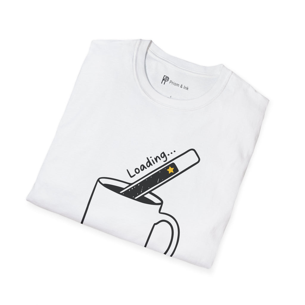 Caffeine Intake T-Shirt — Loading Progress Bar and Mug Graph