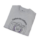 Capture the Caffeine Camera & Moka Pot T-Shirt