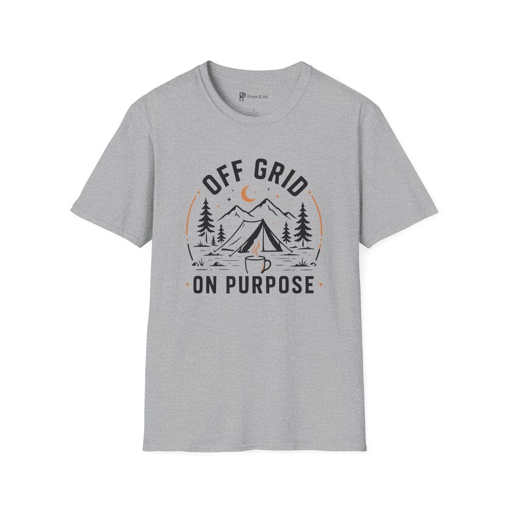 Off Grid On Purpose Camping Coffee T-Shirt