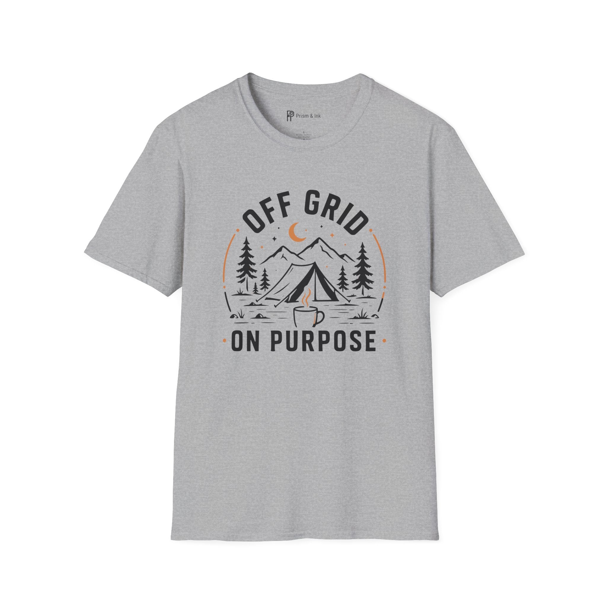 Off Grid On Purpose Camping Coffee T-Shirt