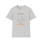 Not Social Just Selective Coffee Reading T-Shirt