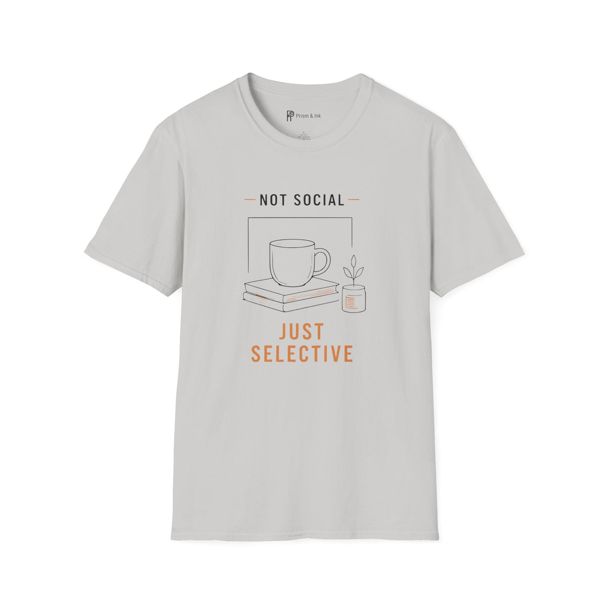 Not Social Just Selective Coffee Reading T-Shirt