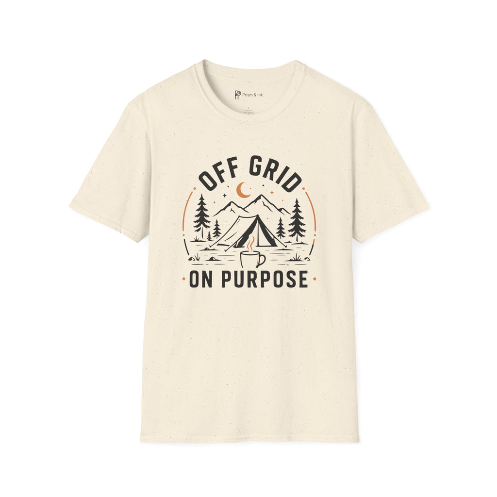 Off Grid On Purpose Camping Coffee T-Shirt