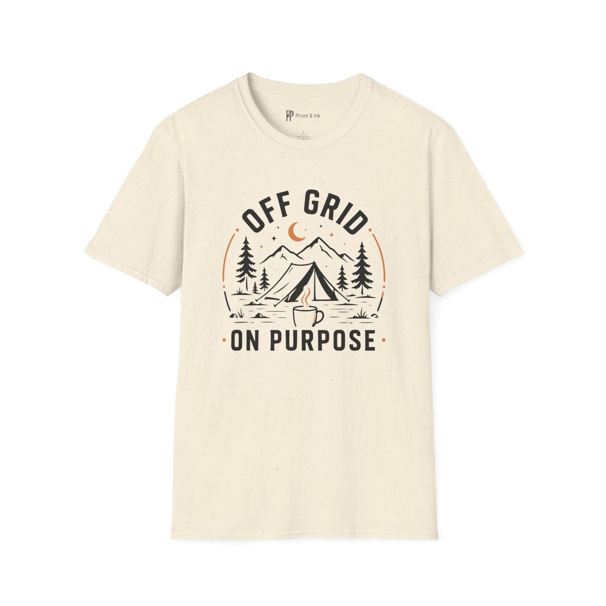 Off Grid On Purpose Camping Coffee T-Shirt