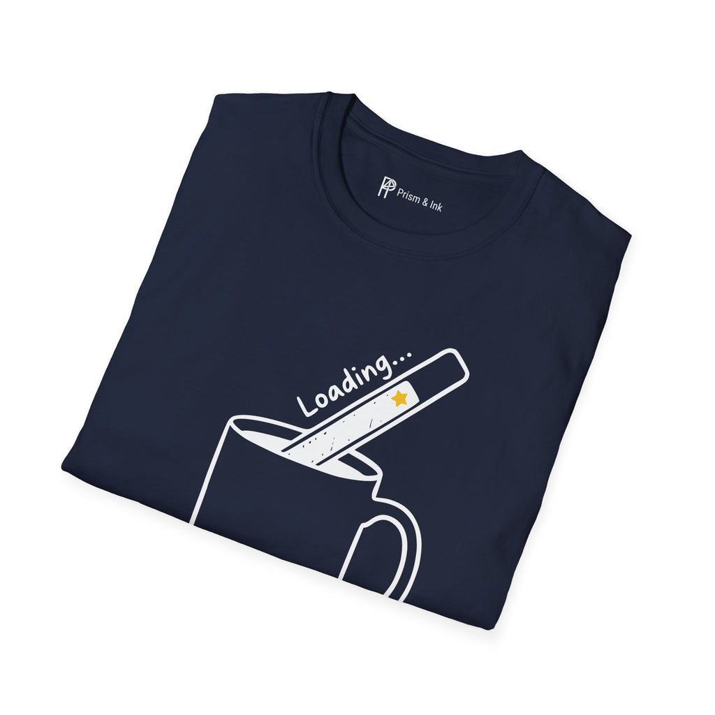 Caffeine Intake T-Shirt — Loading Progress Bar and Mug Graph