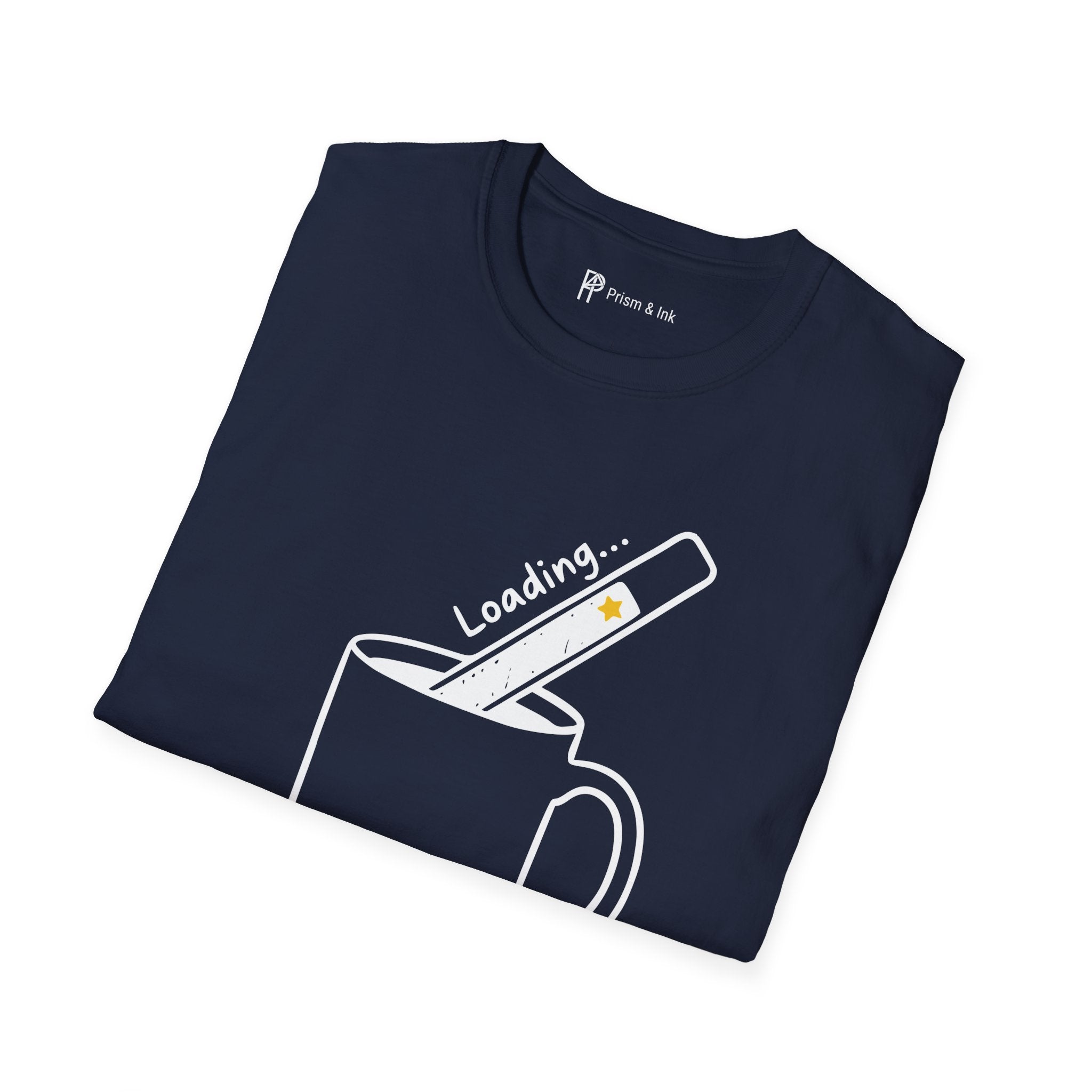 Caffeine Intake T-Shirt — Loading Progress Bar and Mug Graph