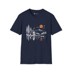 Quiet Cabin Lake Sunset Mountain T-Shirt