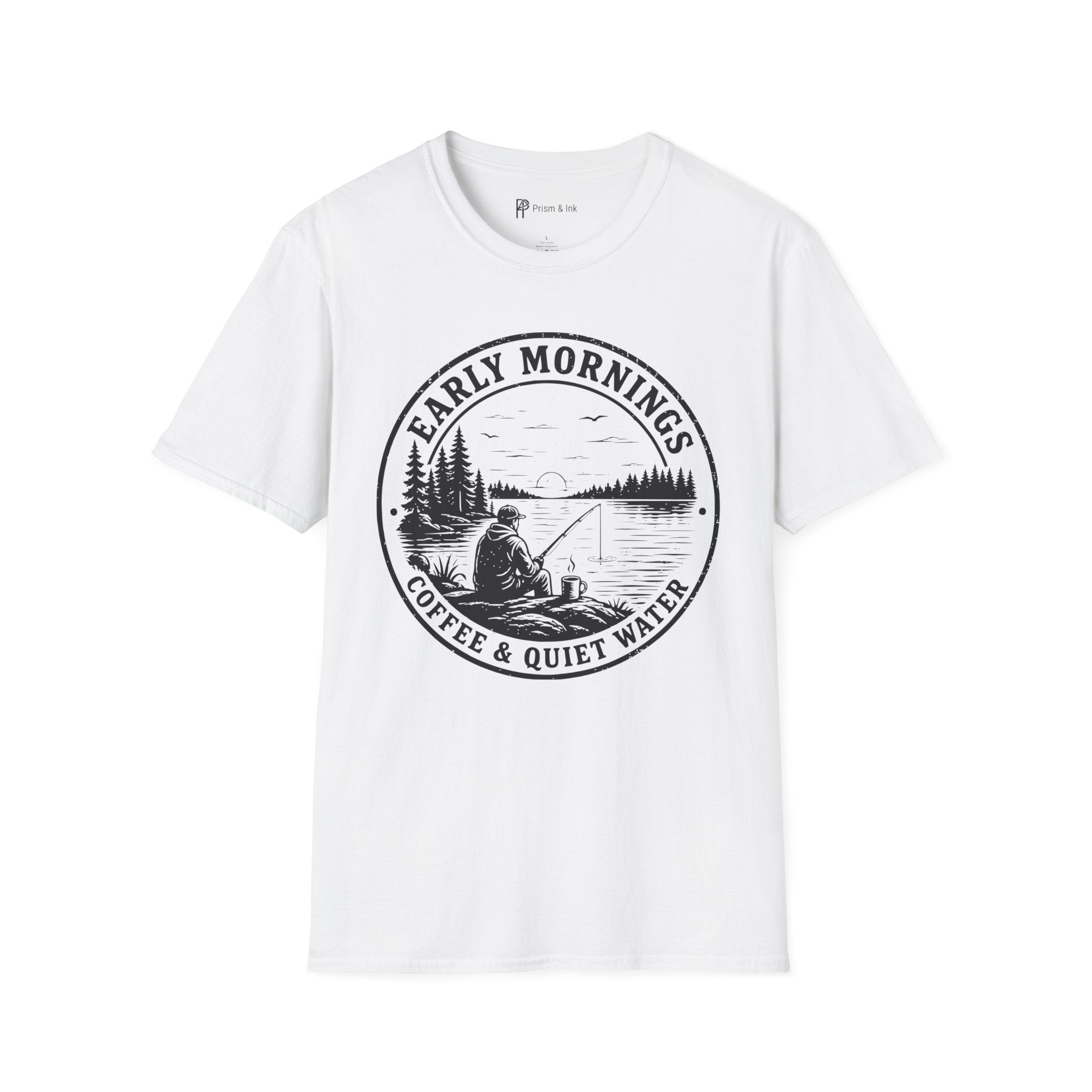 Early Mornings Coffee & Quiet Water T-Shirt