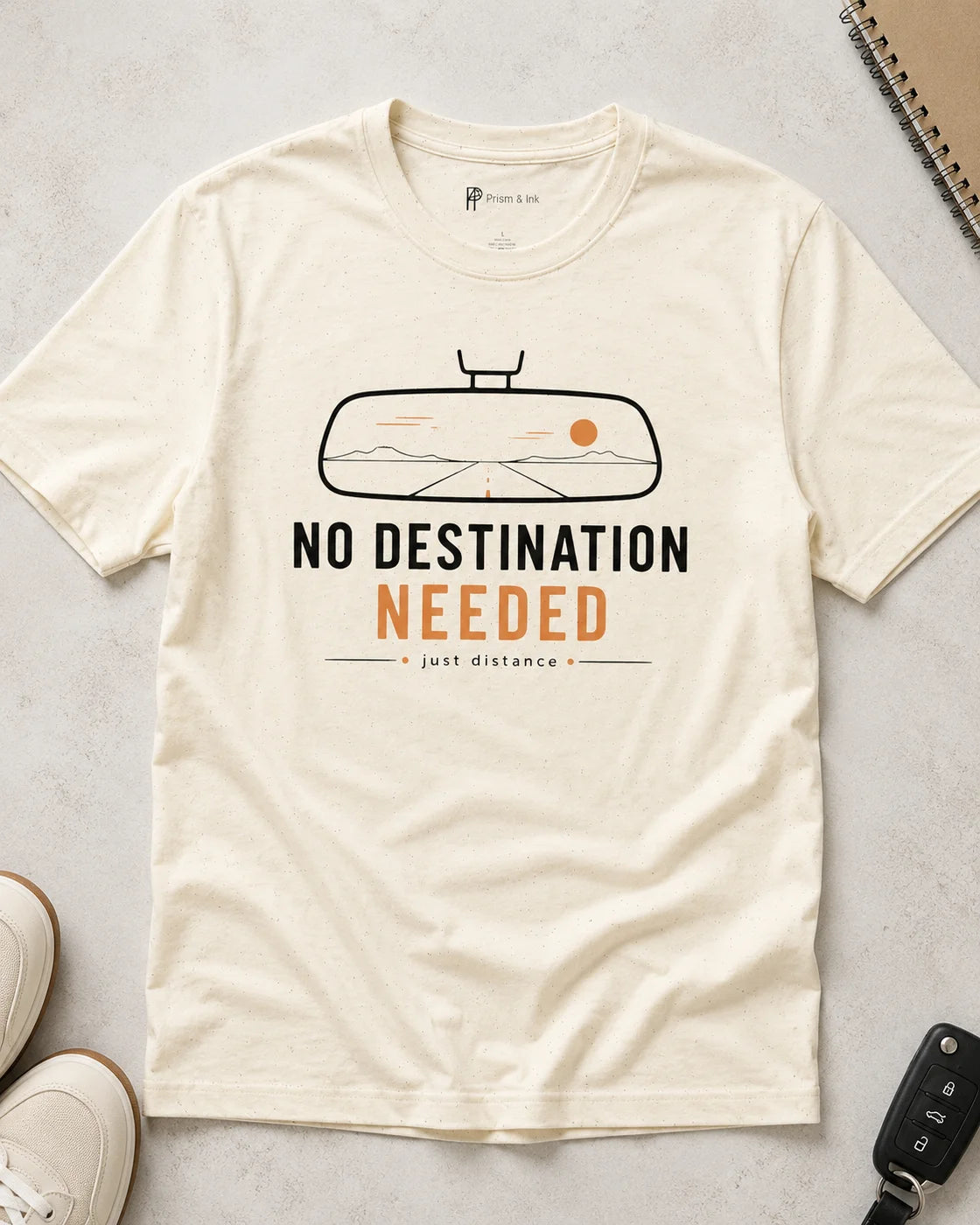 No Destination Needed Road Trip Minimalist T-Shirt