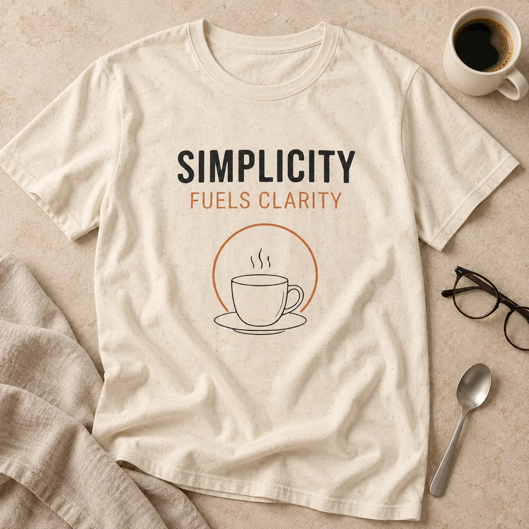 Simplicity Fuels Clarity Coffee T-Shirt