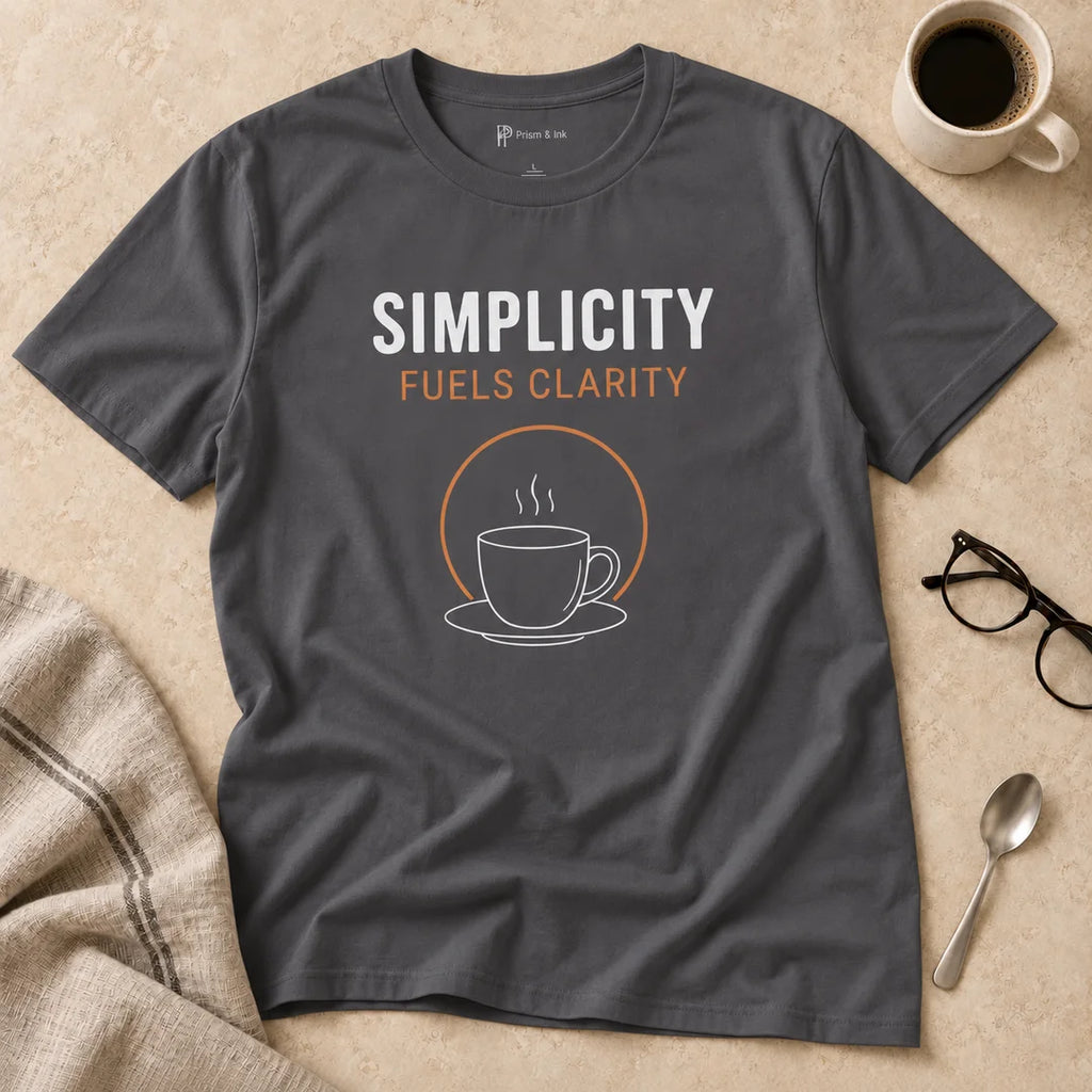 Simplicity Fuels Clarity Coffee T-Shirt