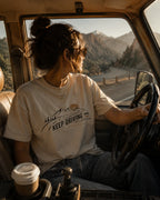 Keep Driving Mountain Road Trip Coffee T-Shirt