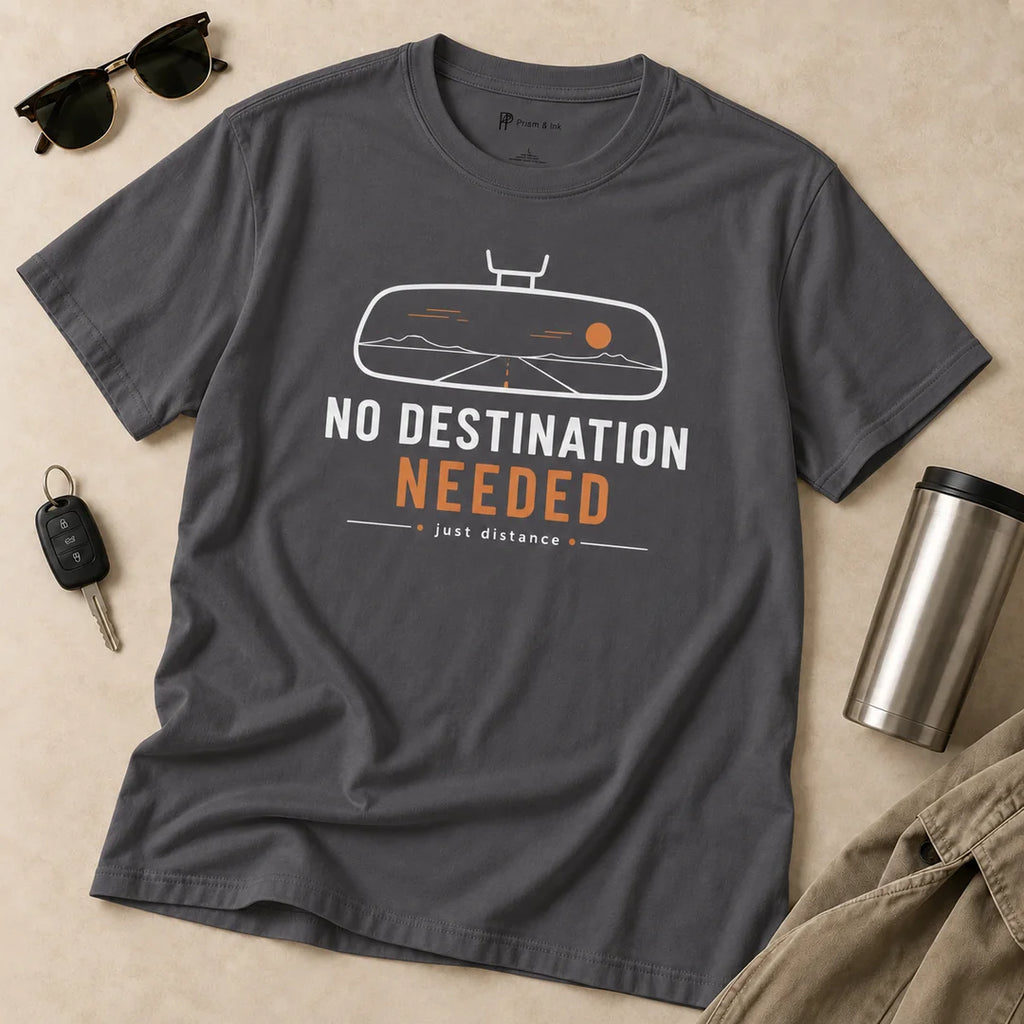 No Destination Needed Road Trip Minimalist T-Shirt