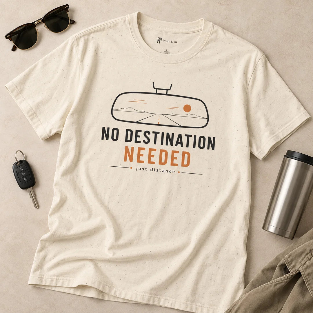 No Destination Needed Road Trip Minimalist T-Shirt